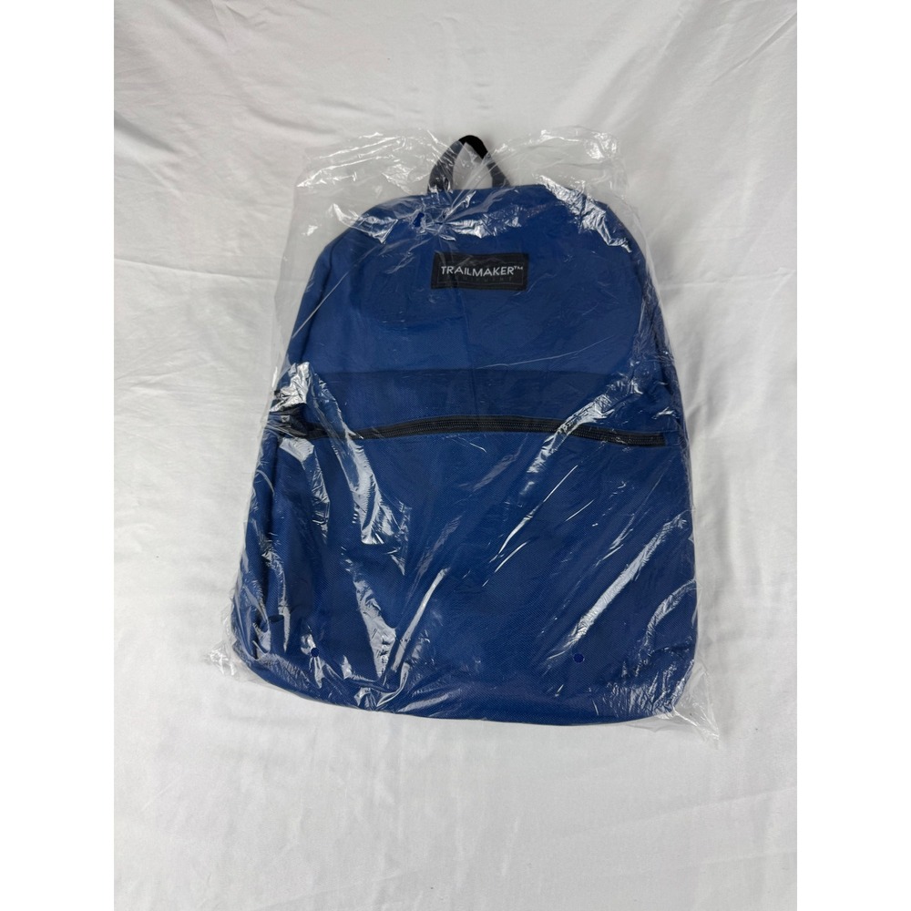 Trailmaker‎ Navy Blue Backpack Book Bag School Travel Laptop Ready